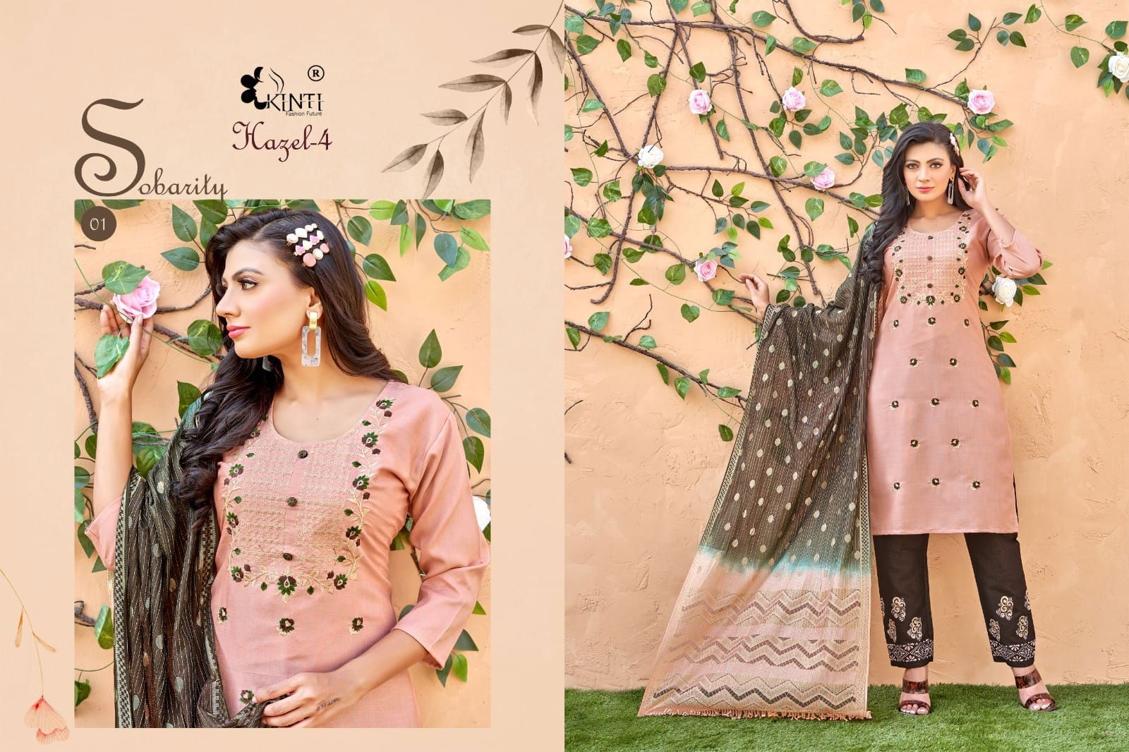 Hazel 4 By Kinti Colors Readymade Salwar Suits Catalog